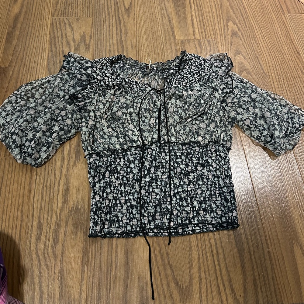 Free people floral blouse